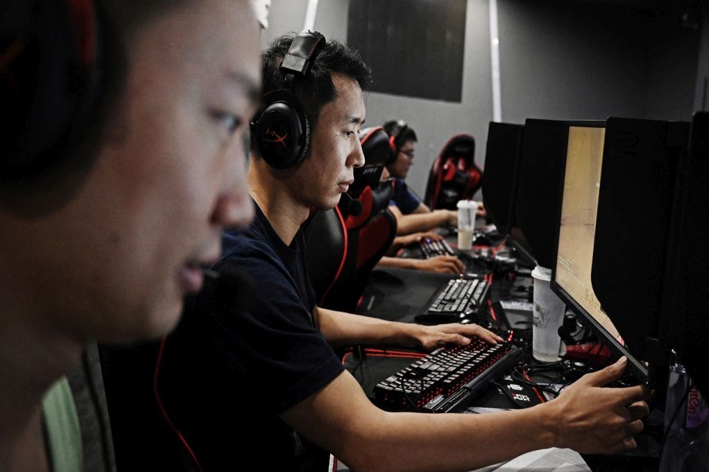 Gamere på kinesisk computercafé